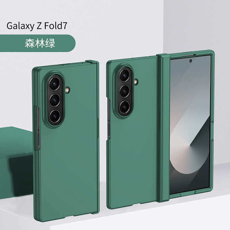 Samsung Z Fold 30% off スタック携帯電話ケース、つや消し肌の感触、中央軸ヒンジ、オールインクルーシブ Fold6 落下防止保護カバーに適しています。|undefined