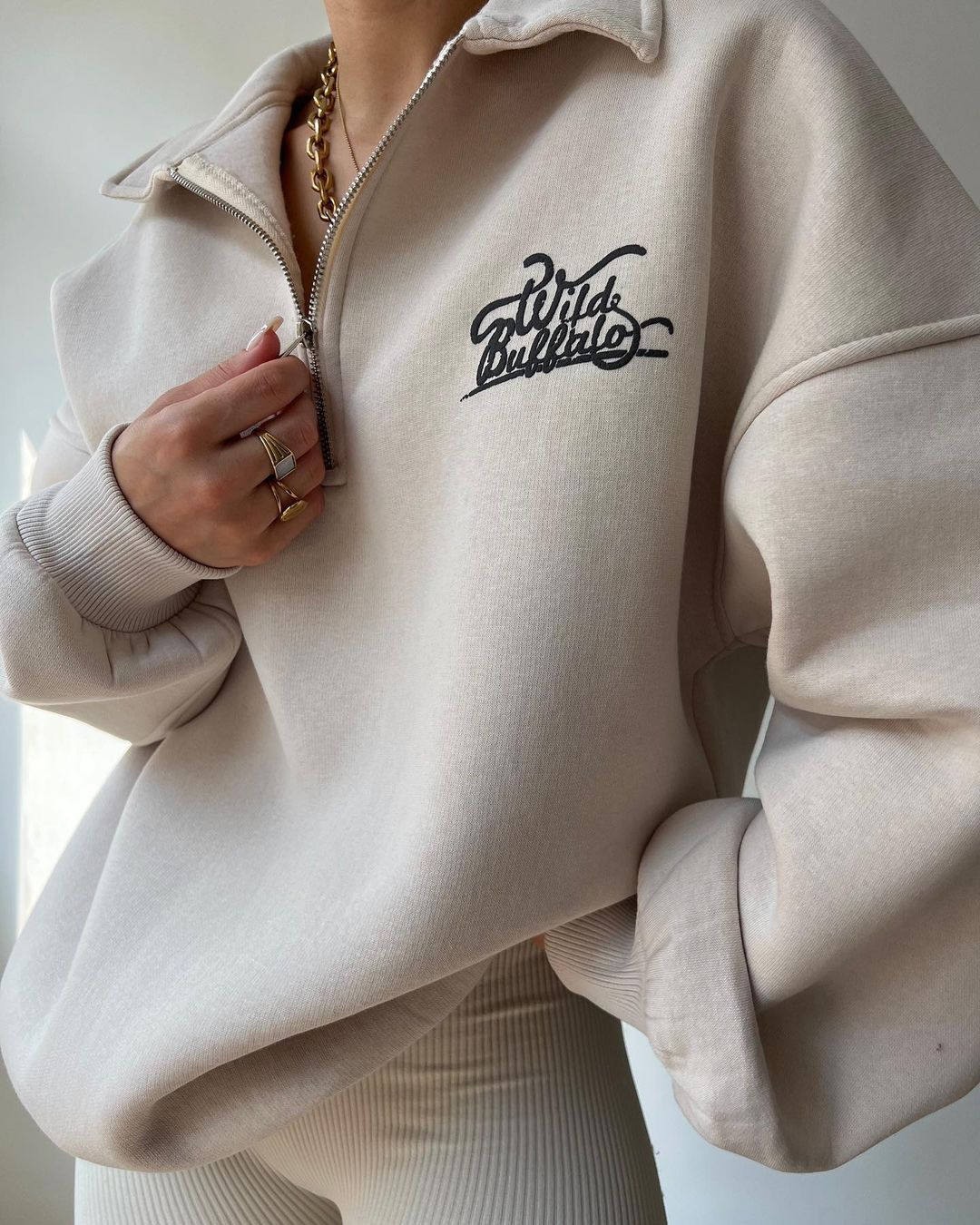 2024 New plush printed long sleeved pullover sweater with autumn and winter versatility_voghion.com