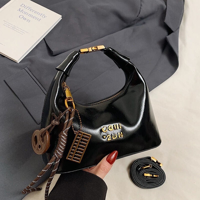 Textured Niche Handbags for Women, Autumn and Winter Retro 2025 New Fashion Single Shoulder Crossbody Bag, Women's Handbag Dumpling Bag Textured Niche Handbags for Women, Autumn and Winter Retro 2025 New Fashion Single Shoulder Crossbody Bag, Women's Handbag Dumpling Bag