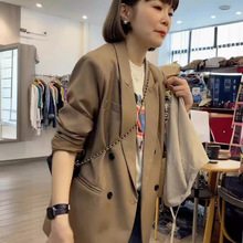 2323春装新款大码女装时尚减龄西装外套胖mm休闲百搭西服