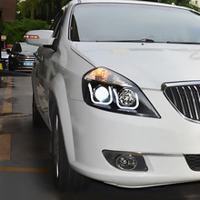 适用于龙鼎凯越大灯总成 08-17款凯越大灯改装双光透镜氙气灯LED