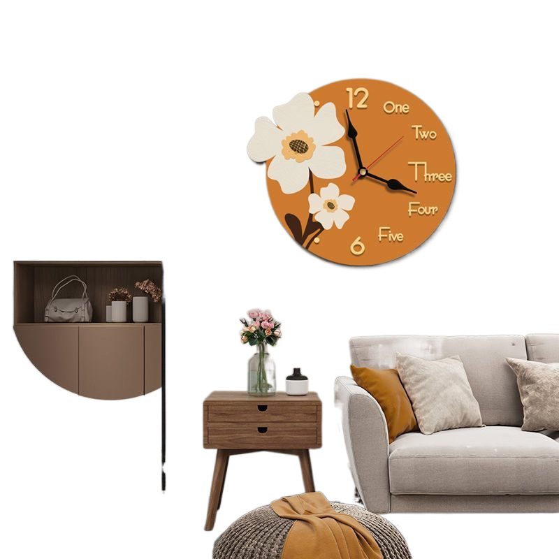 Reloj de pared de dibujos animados sala de estar creativo lindo reloj decoración doméstica dormitorio de niños silencioso reloj de pared