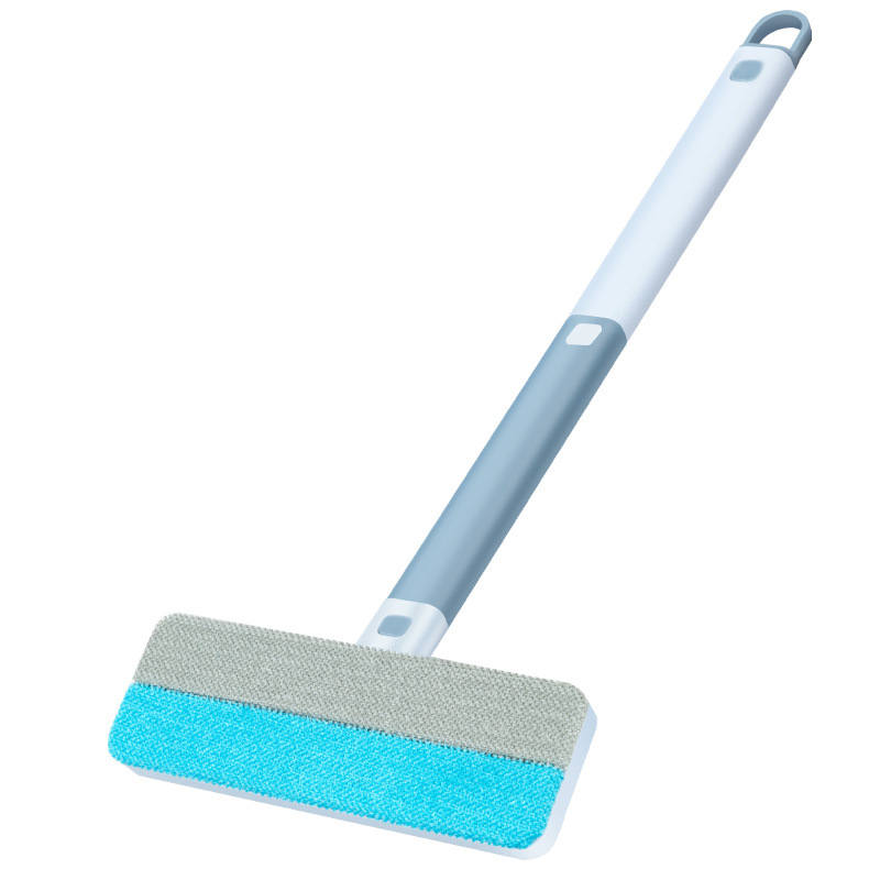 Limpiaparabrisas de vidrio multifuncional para hogar con boquilla, raspador de agua de doble cara, cepillo de vidrio sin marcas