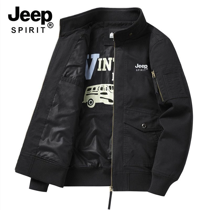 Куртка (Jeep) оверсайз для осени, несколько цветов, размеры M–4XL