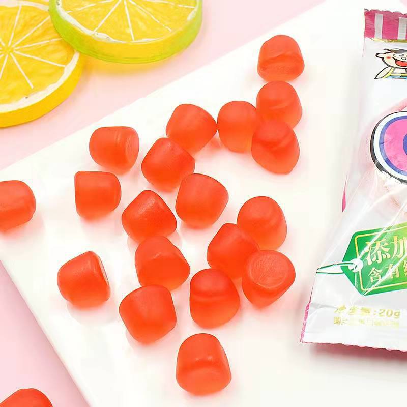 Wang Zai QQ Candy 20g Small Pack Gift Fruit Flavor Soft Candy Children Juice Rubber Candy Celebration Candy Supermarket Wholesale