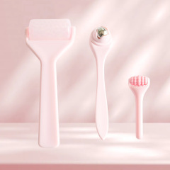 3個裝美容按摩滾輪組合套裝家庭SPA硅膠美容按摩器眼部鋼球冰滾輪