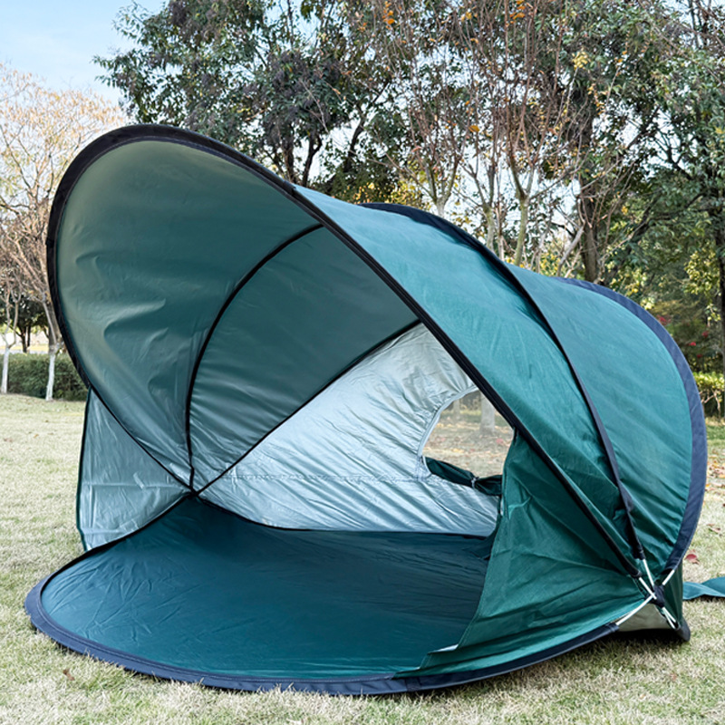 【Cross-Border Hot Item】2-3 Person Quick-Open Beach Grass Lawn Tent, Sun-Proof, Wind-Proof, Easy to Fold and Carry, Suitable for Camping