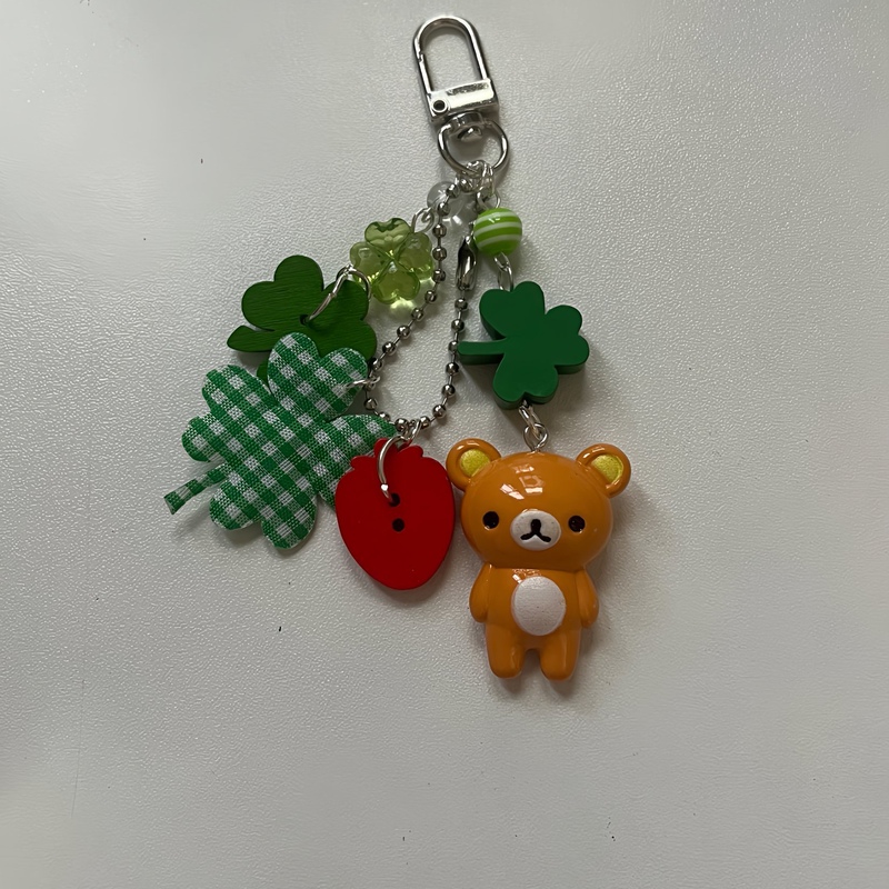 Cute Rice-Colored Three-Dimensional Bear with Holes and Sheep Eyes DIY Handmade Pendant Accessories Pendant Material Wholesale Cute Rice-Colored Three-Dimensional Bear with Holes and Sheep Eyes DIY Handmade Pendant Accessories Pendant Material Wholesale