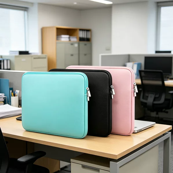 Laptop Protective Case with Foam and Velvet Lining, Anti-Fall Tablet 15.6inch Computer Bag, Storage, Shockproof Protection