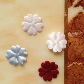 厂家供应超声波压花制品花朵饰品童装发饰鞋子胸花服饰配件批发