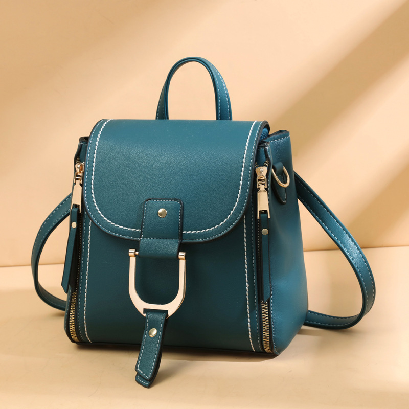 [Bolsa de mujer transfronteriza] de gran capacidad de color sólido 2023 nueva mochila casual simple mochila de hombro bolsa de mensajero