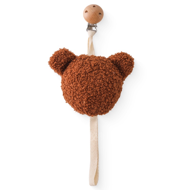 Chupete sonriente de silicona de grado alimenticio, anti-flatulencia, pezón de simulación súper suave, chupete, cadena de chupete para dormir