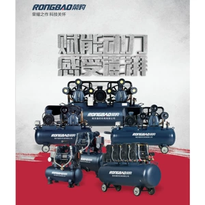 Rongbao Nanjing Jaguar Silent Oil-Free Air Compressor Air Pump Piston Air Compressor 220V Household