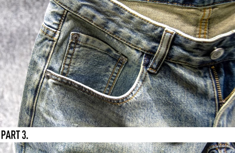 Men's High Street Ripped Denim Shorts Stylish Mid-Length Loose Fitting Straight Leg Casual Patched Five Point Pants_mkmklike.com