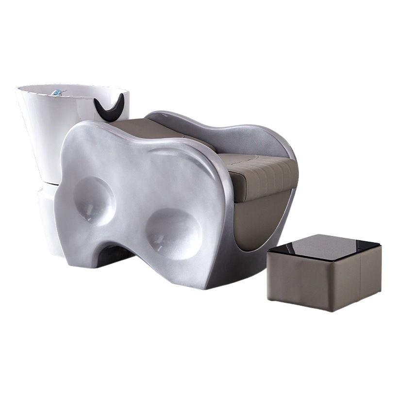 Internet celebridad tienda de moda media-mentira lavabo de cerámica cama de champú peluquería especial de gama alta salón de masaje cama de descarga