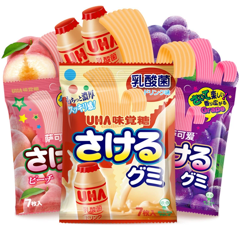 Японская закуска UHA Youhawei Астрология Сахуса Сюза Коротко-длинно Рука-слез candy Фруктовый Сок сельдерей Рождество Рождество