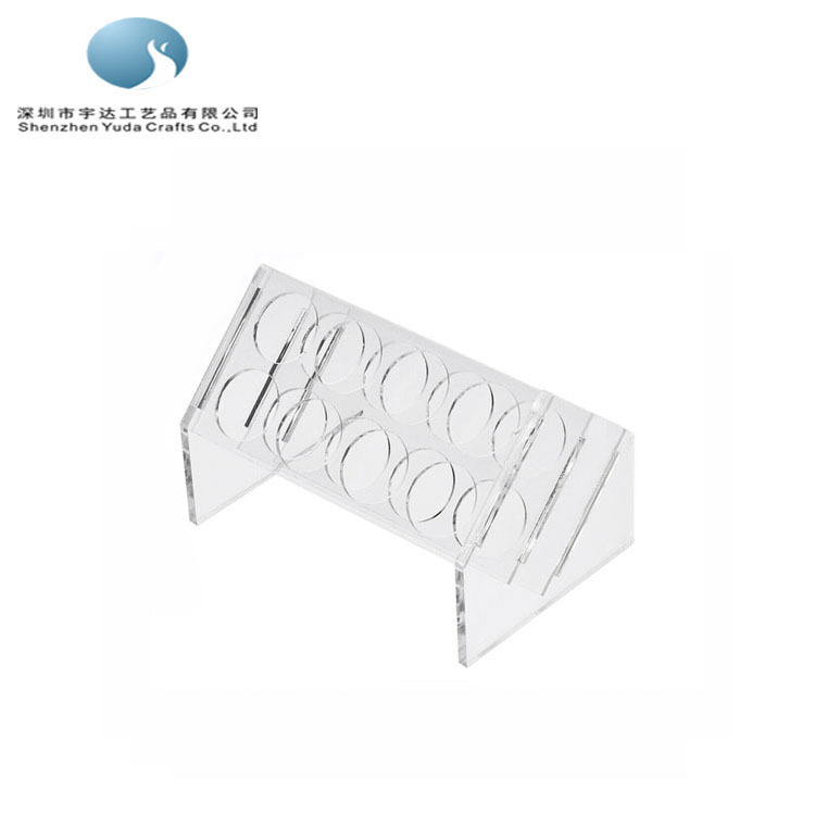 实力工厂亚克力离心试管架 透明比色管架 16x13x10cm实验室试管架