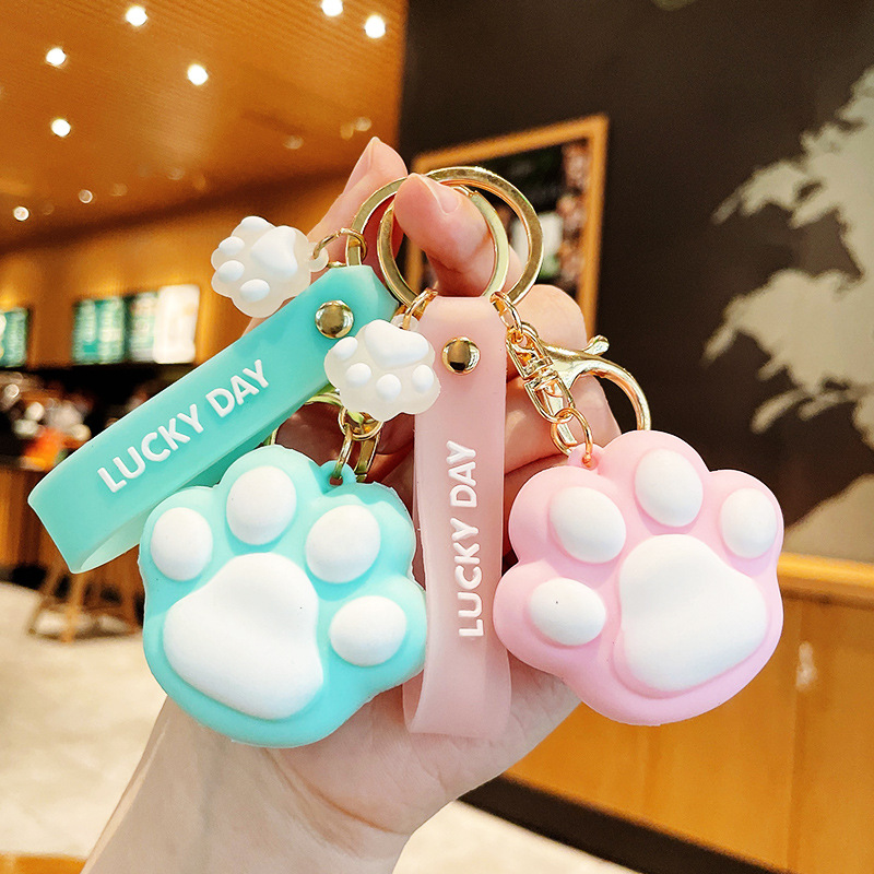 ネット赤ins猫爪少女心キーホルダー洗練されたかわいいクリエイティブな女性カーキーチェーンのかばんストラップ