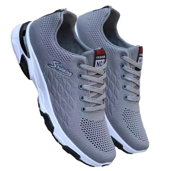 Manufacturers on behalf of the spring and summer new men's casual shoes comfortable soft bottom fly woven sneaker lace-up running shoes shoes