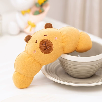 Plush Toy Simulation Toast Oyuncaq yastıqlar - capybara-croissant-15cm-spot-without-standard