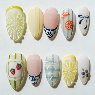����30pcs��������ˮ�����w���񴩴��׼�Ƭ���״�����Ƭ���lnails
