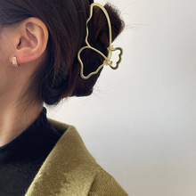 韩国东大门法式复古气质金属蝴蝶线条洗漱发抓高级感盘发耐用抓夹