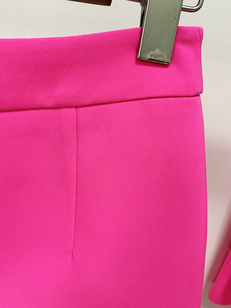 Women's Suit Jacket With 3d Flower Decoration Fluorescent Blazer_voghion.com