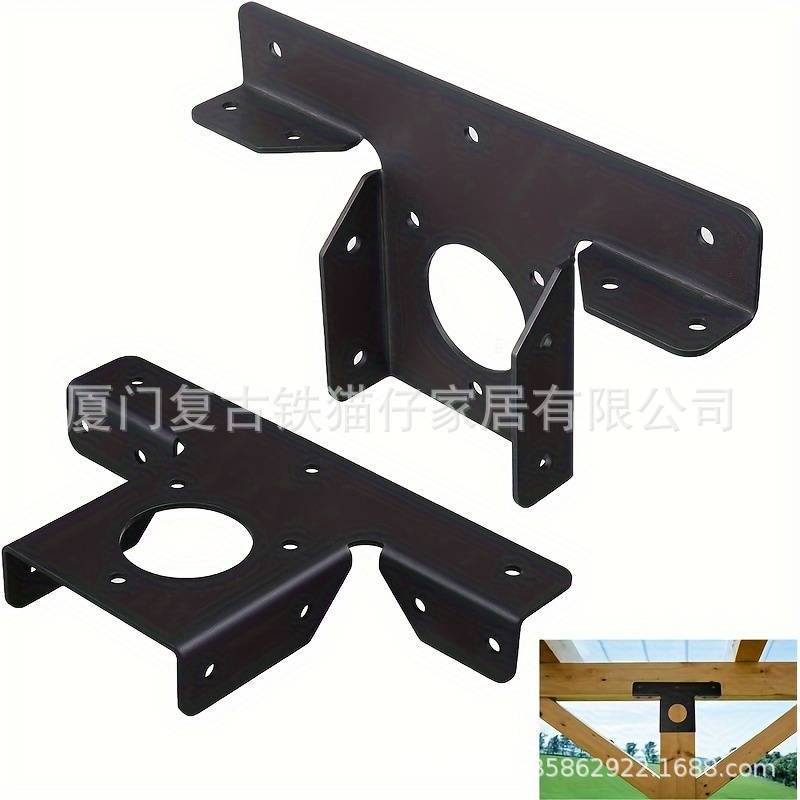 Soporte de Fijación para Viga y Columna de Metal, Ajustable y Resistente para Pérgola image 1