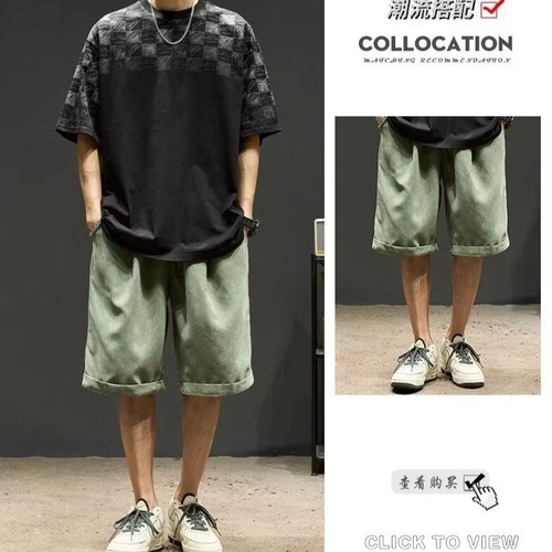 Summer Men's Short-Sleeve T-Shirts, In Trend Brand Men's Clothing, Cooler Style Design Sensory Top, Fashionable and Versatile T-Shirt