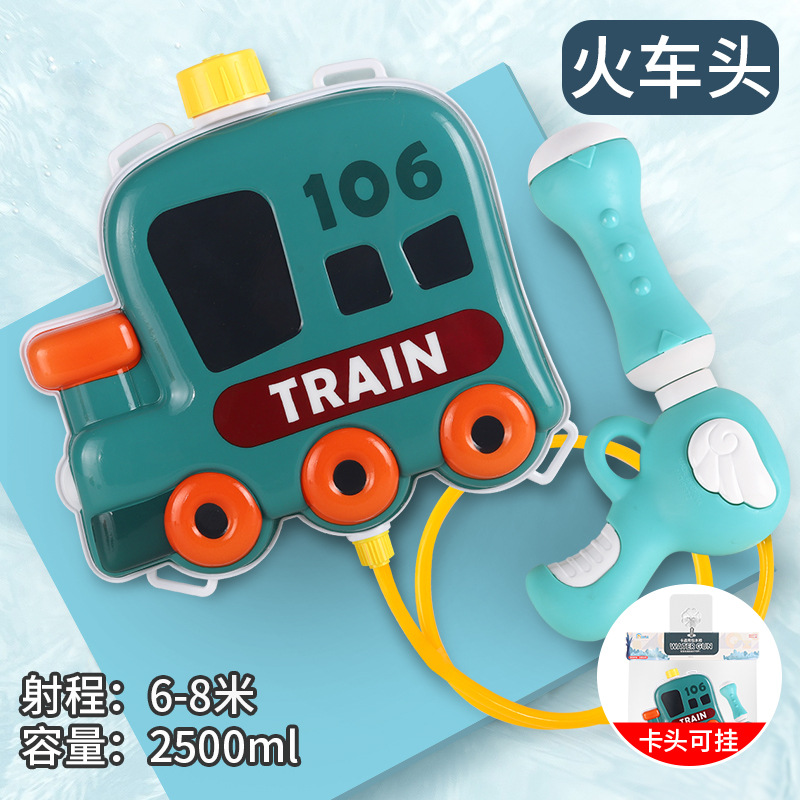 Mochila infantil juguetes de tiro de agua de playa de verano barraca eléctrica de cabello continuo pistola de rociador de agua al por mayor