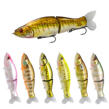 Shallow Diving Glide Baits 5 Colors Hard Plastic Jointed Lure Fresh Water Bass Swimbait Tackle Gear