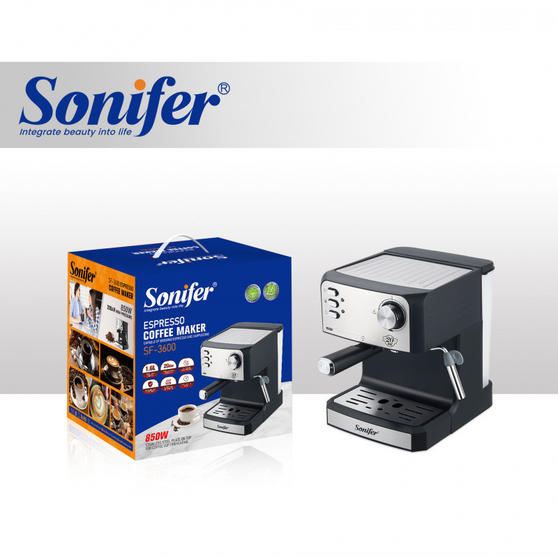 Sonifer Home Small Italian Coffee Machine 20Bar Espresso Coffee Maker Sonifer Home Small Italian Coffee Machine 20Bar Espresso Coffee Maker