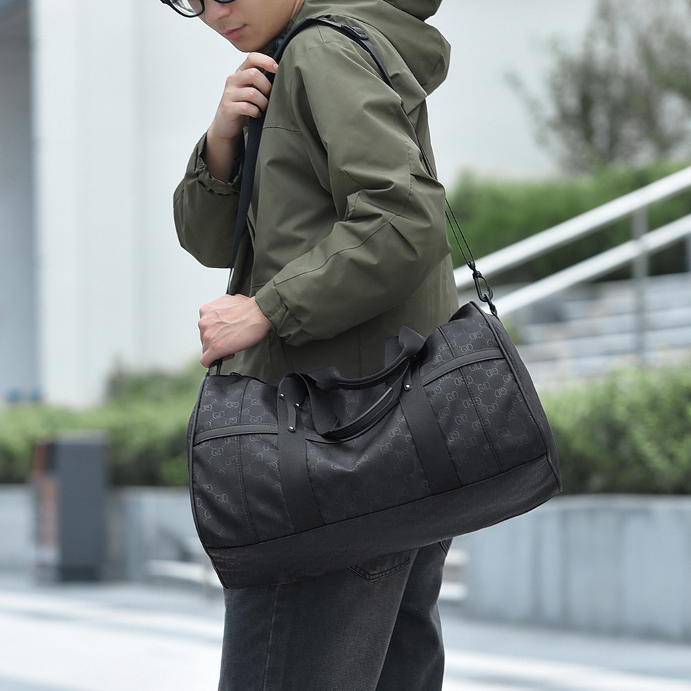 Cross-Border New Men's Travel Bag, Trendy and Fashionable Large-Capacity Fitness Bag, Lightweight Short-Distance Travel Bag for Women, Outdoor Travel Bag