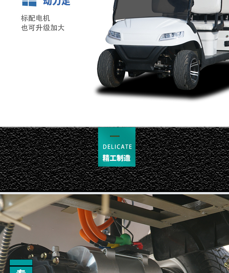 Golf Cart Sightseeing Car Beach Off-Road Electric Golf Cart