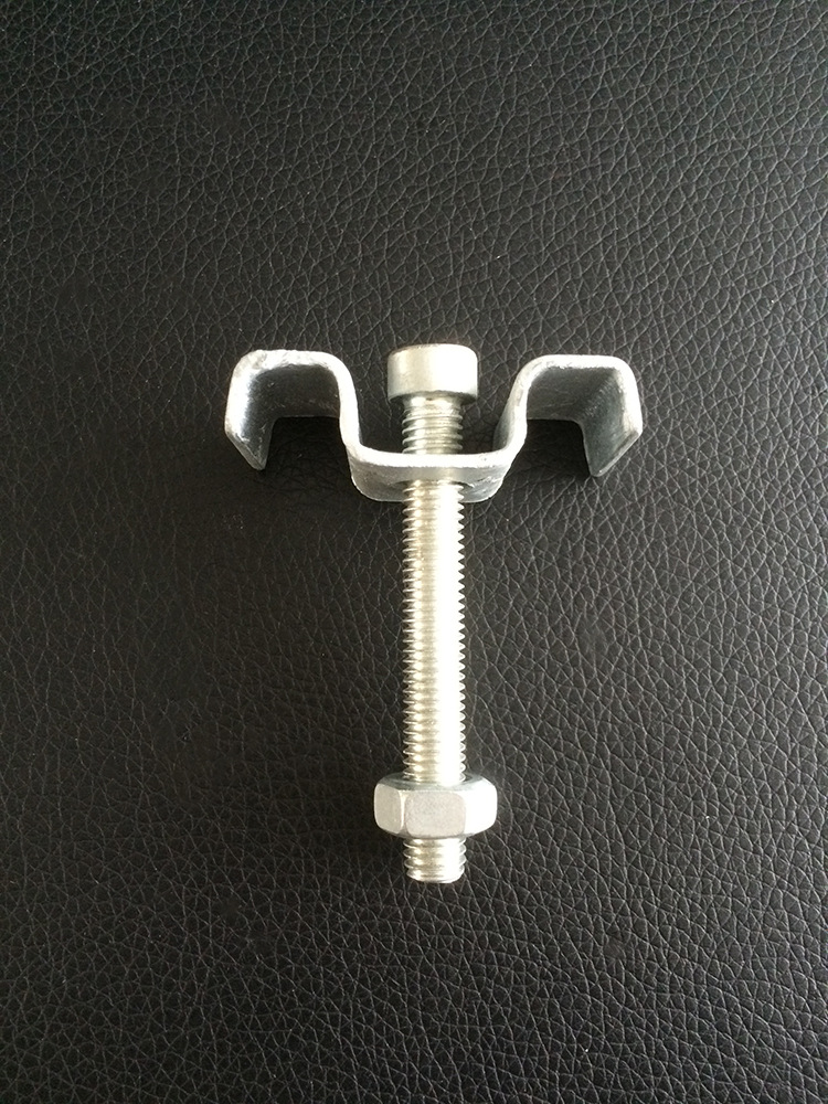 镀锌玻璃钢格栅卡扣m型钢格板安装夹卡子304不锈钢c型扣件镀锌A型