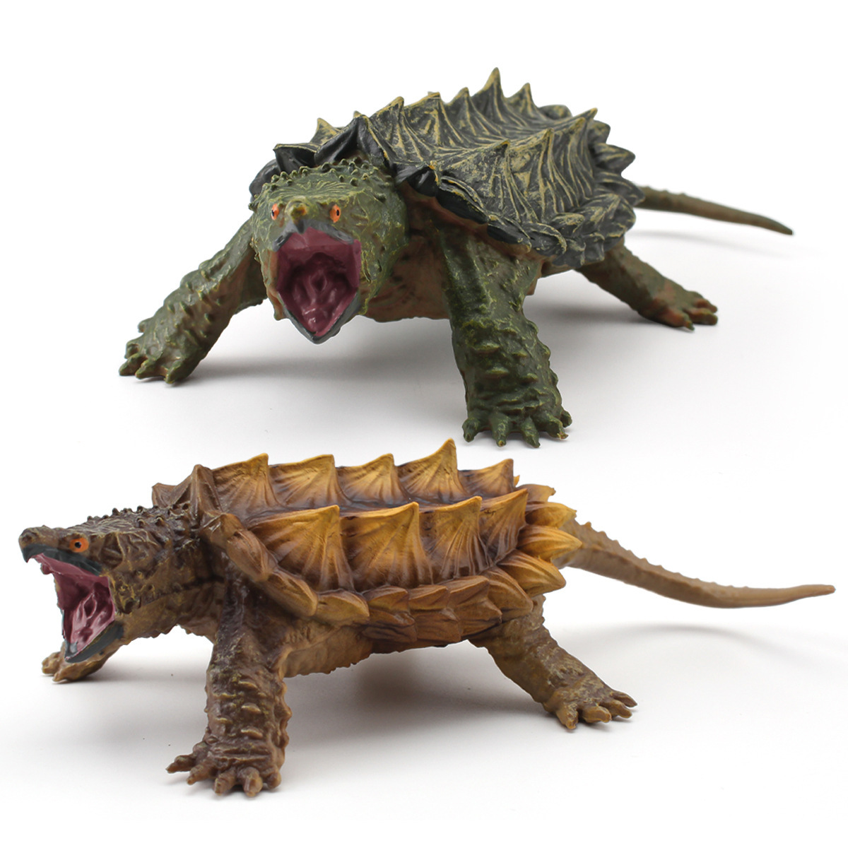 Transfronteriza exportación simulación anfibios reptiles tortuga de agua dulce cocodrilo tortuga modelo decoración estática agua tortuga modelo juguete
