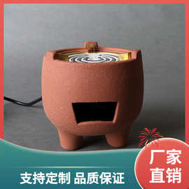 ✅电炭炉 电炉丝茶炉 潮州工夫茶碳炉红泥小火炉烧水煮茶