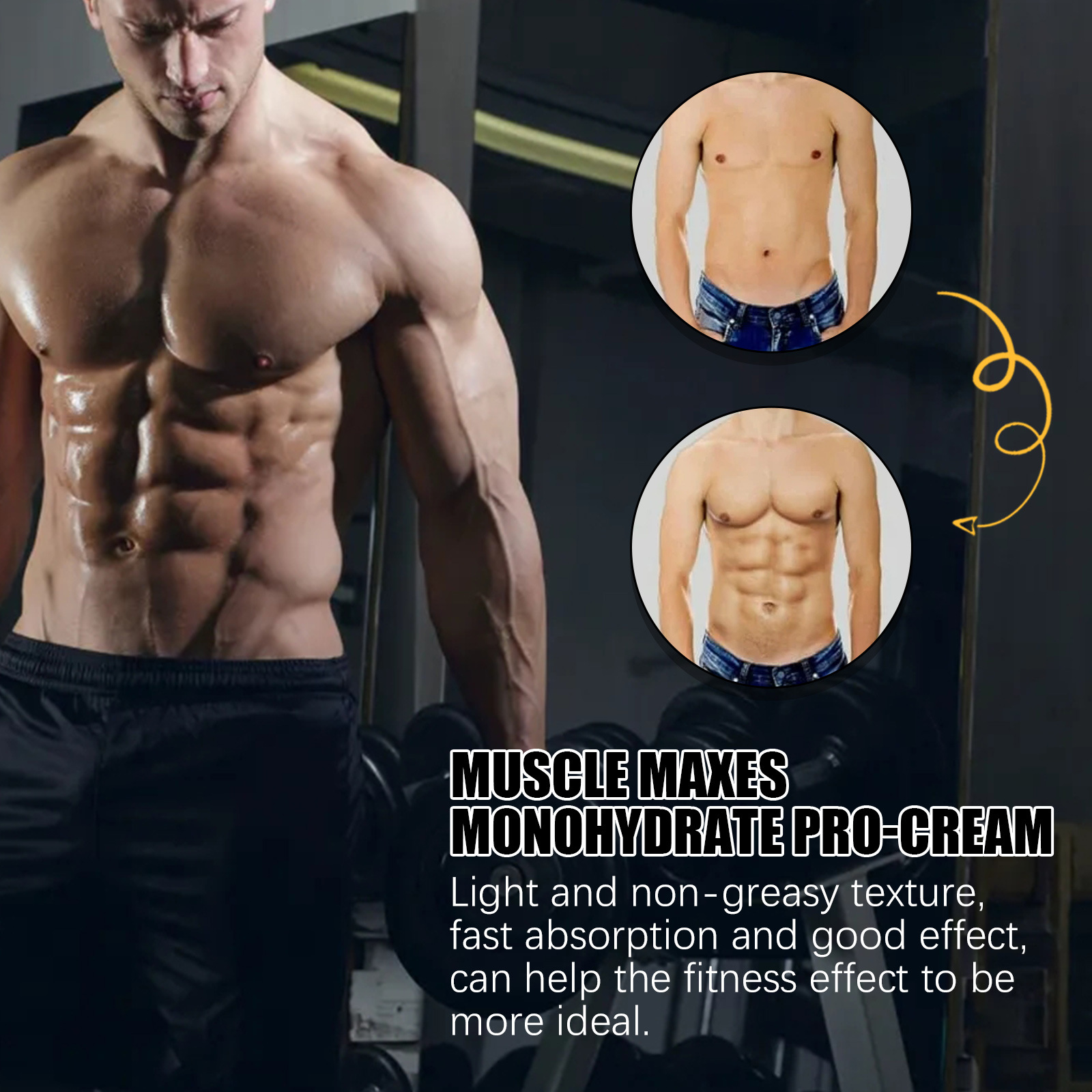 Muscle monohydrate pro-creme massagecrème voor mannen lichaam_voghion.com