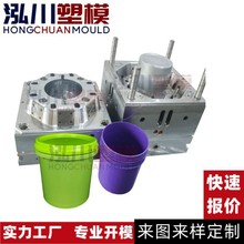 模具厂家定 制20升涂料桶模具方形日用品油漆桶塑料模具来样加 工
