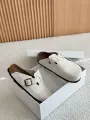 Off White Closed Toe Clogs