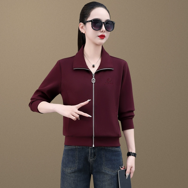Cardigan, jacket, spring sweatshirt with zipper, long-sleeve, western style