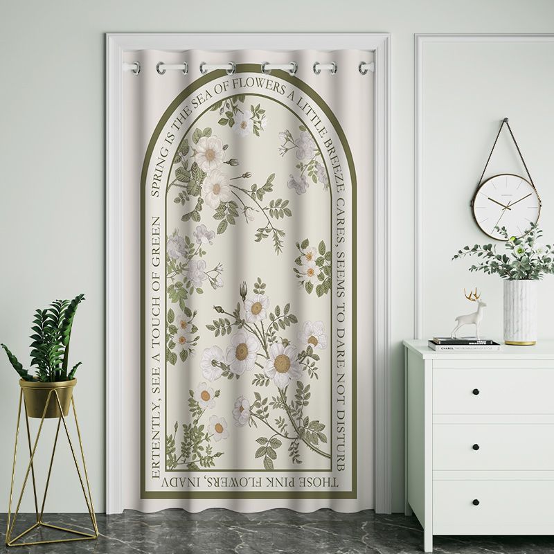 Air-Conditioned Door Curtain, Bedroom Insulation and Cold Curtain, Household Punch-Free Kitchen and Toilet Summer Warm and Windproof Cotton Partition Curtain