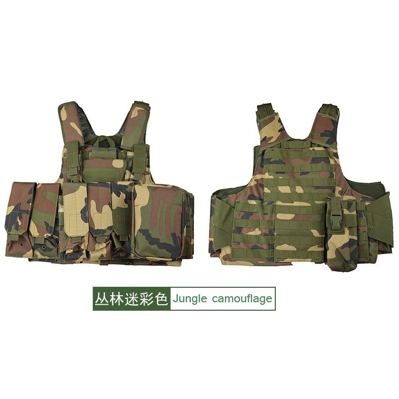 Nuevo chaleco de combate para fanáticos del ejército de CS de acción en vivo, chaleco táctico al aire libre de camuflaje rápido multifuncional, chaleco táctico