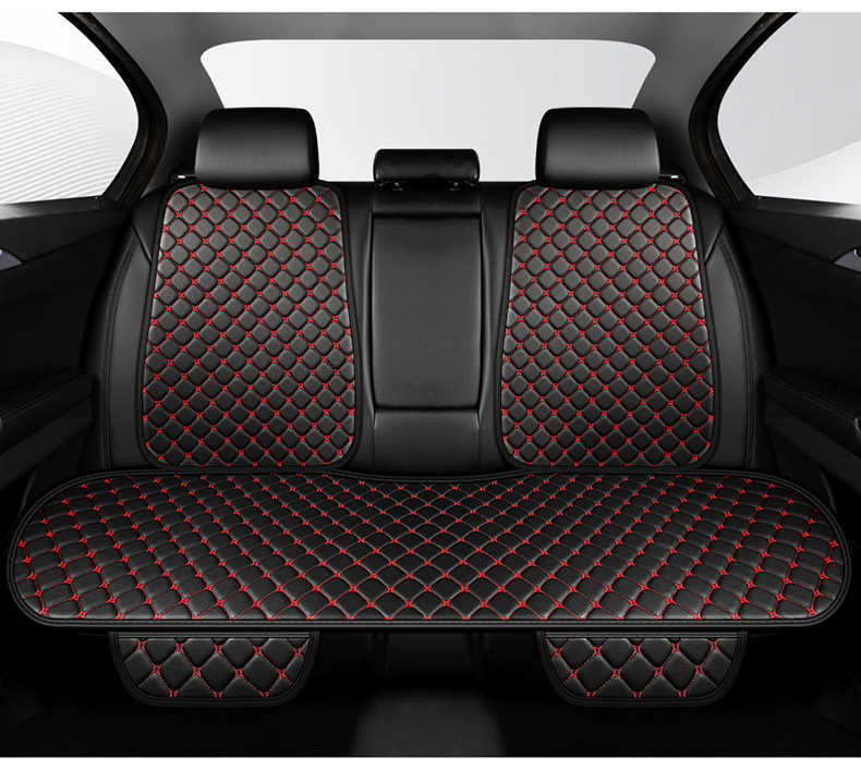 Cojín de asiento de automóvil transfronterizo, cojín de asiento de cuero de tres piezas, cojín de asiento de automóvil de cuero, asiento de automóvil general