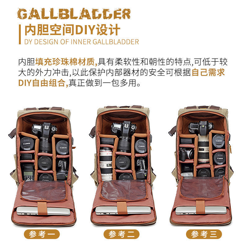 Q3Y 전문 SLR 카메라 가방 어깨 카메라 가방 방수 도난 방지 야외 15.6 컴퓨터 배낭 드론