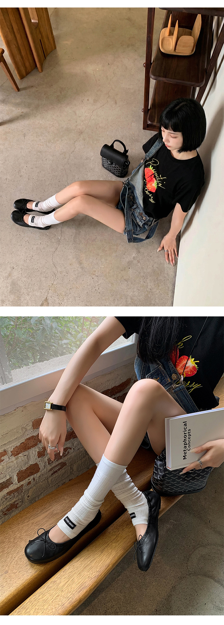 Giày ballet nữ da cừu mũi tròn nơ bướm đế bệt mềm mại — màu nâu chi tiết 29