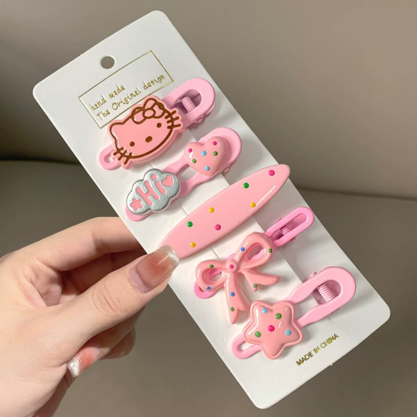 1# pink KT cat 5-piece set [including paper card]