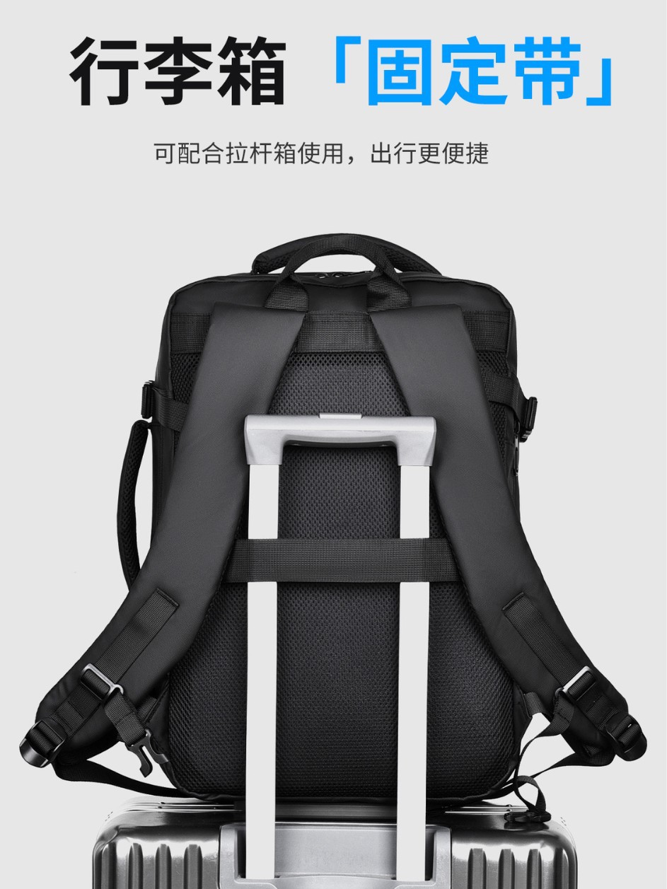 Mochila de negocios para hombres expandible de gran capacidad de viaje de negocios mochila de tela de oxford mochila portátil