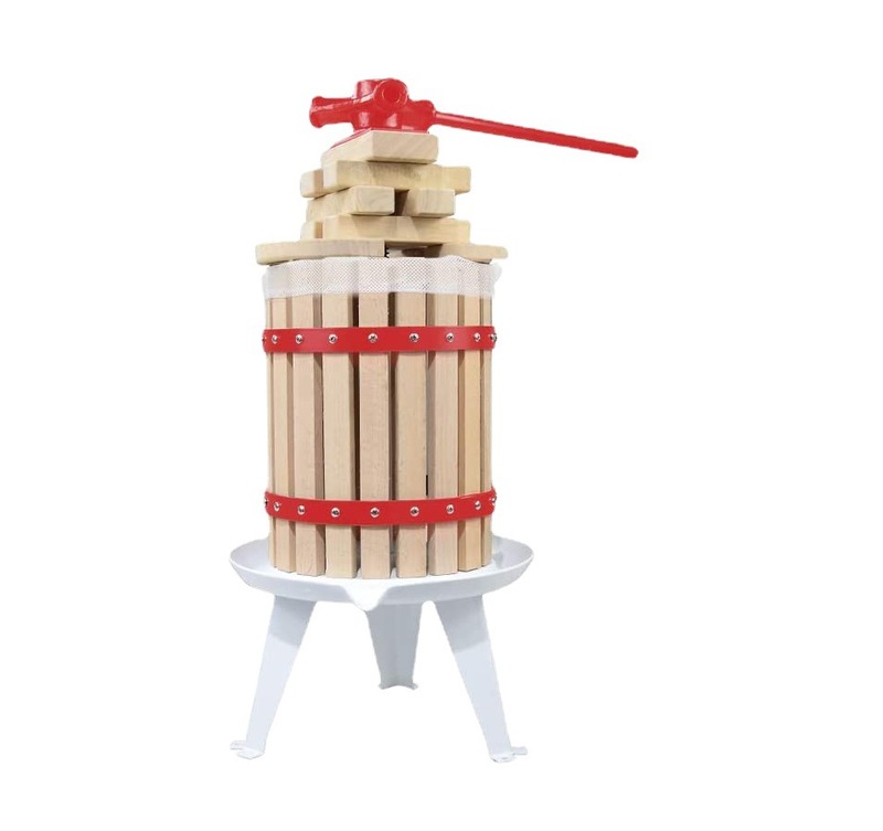 6 Liter 1.6 Gallon Manual Basket Apple Press Fruit Wine Grape Press