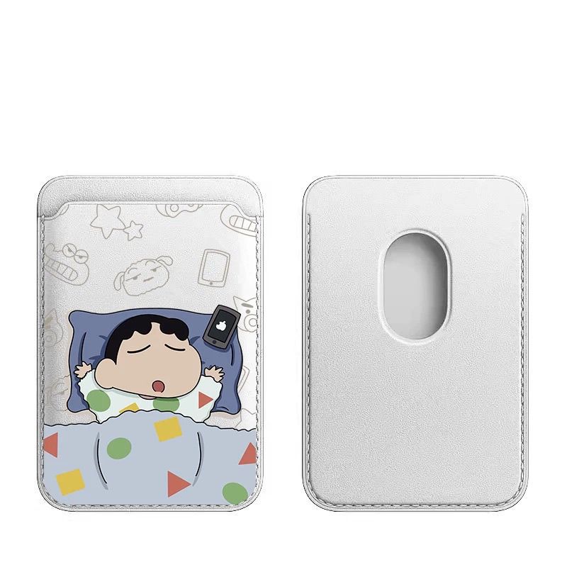 Couple Style Magnetic Card Holder Suitable for Apple Magsafe Xiaoxin Leather iPhone Back Card Holder Trendy Card Holder 6